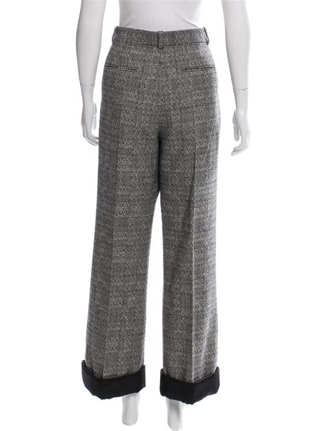 chanel wool pants